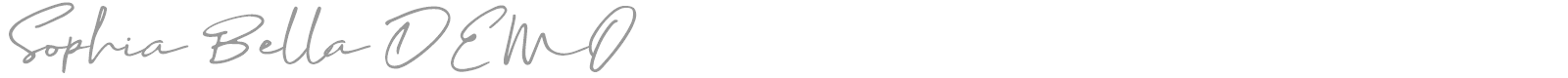 Sophia Bella font preview